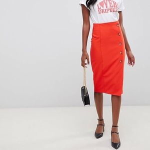 Miss Selfridge red pencil skirt. NWT!